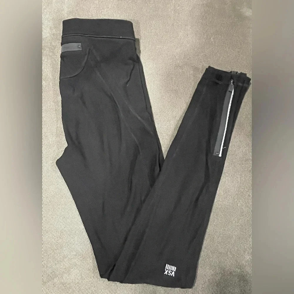 VSX Sport Black Running Tights Leggings Size XS - Picture 4 of 9